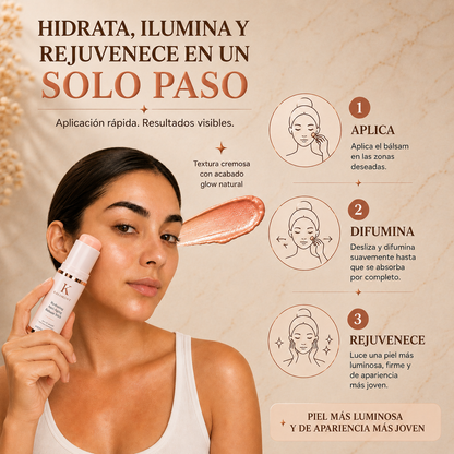 Bálsamo Antiarrugas - 5 en 1 • Rejuvenece • Hidrata • Ilumina • Nutre • Suaviza