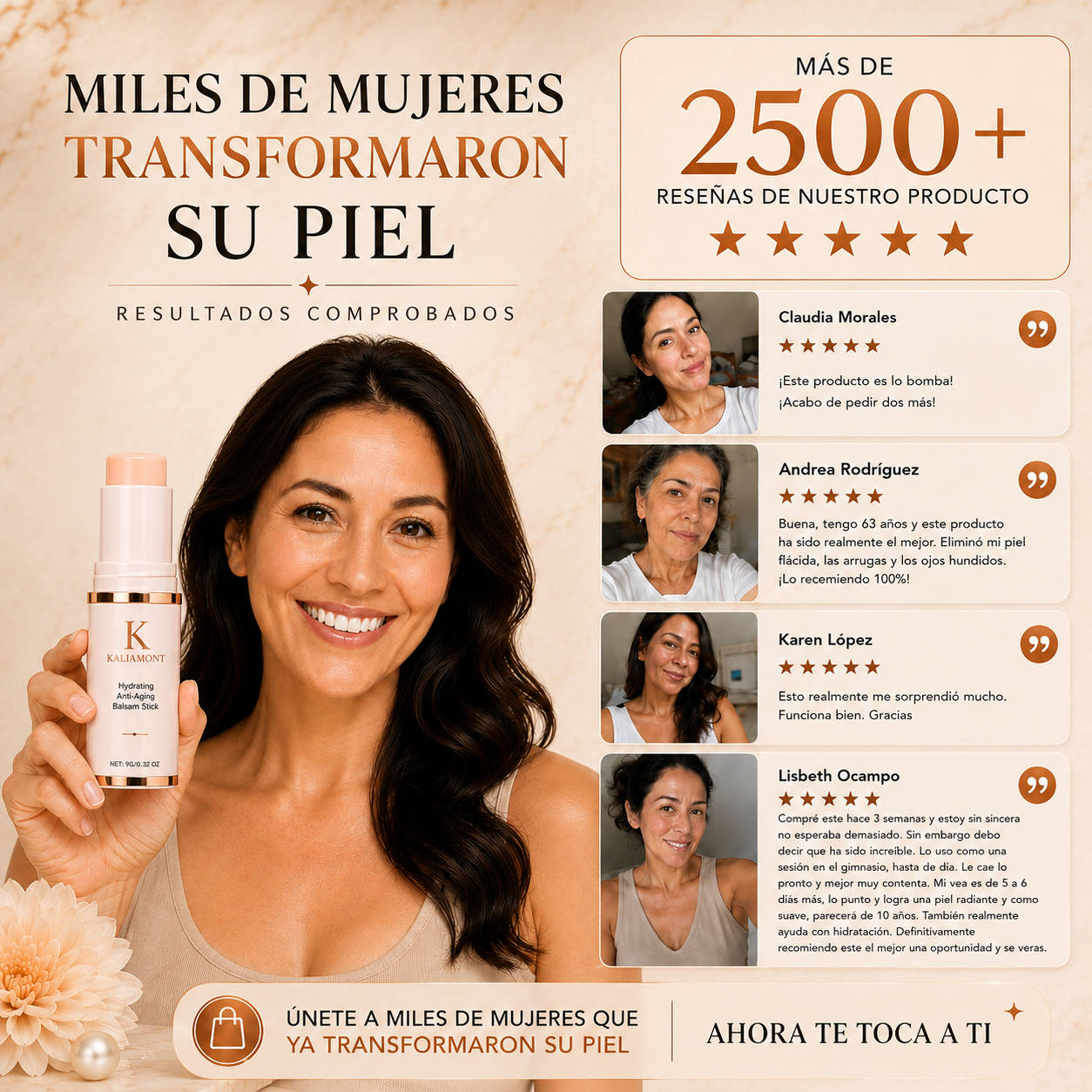 Bálsamo Antiarrugas - 5 en 1 • Rejuvenece • Hidrata • Ilumina • Nutre • Suaviza