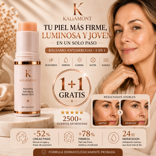 Bálsamo Antiarrugas - 5 en 1 • Rejuvenece • Hidrata • Ilumina • Nutre • Suaviza